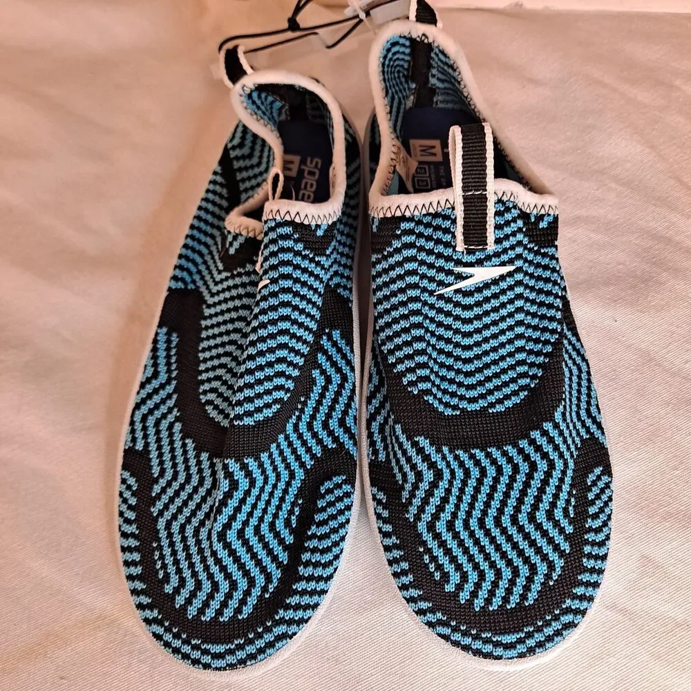 Speedo Junior Surf Strider Water Shoes Big Kid Size M (2/3) Blue Black